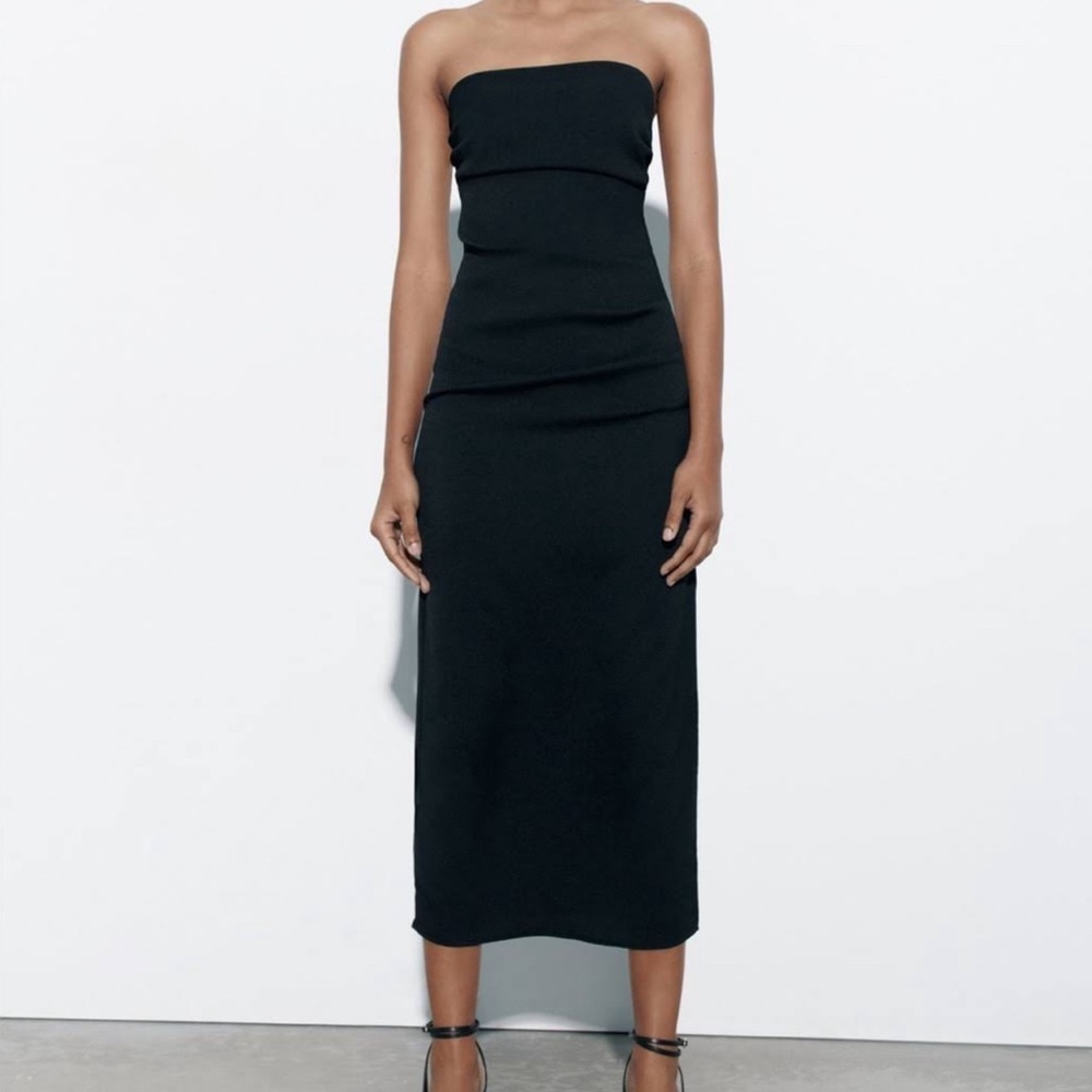 Black Zara Midi Dress